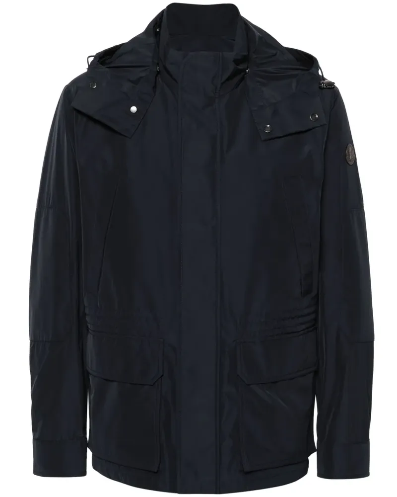 Moncler Wasserabweisende Kapuzenjacke - Blau Blau