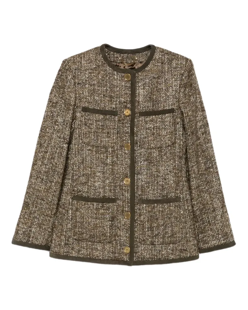 Golden Goose Jacke mit Tweed-Taschen - Braun Braun