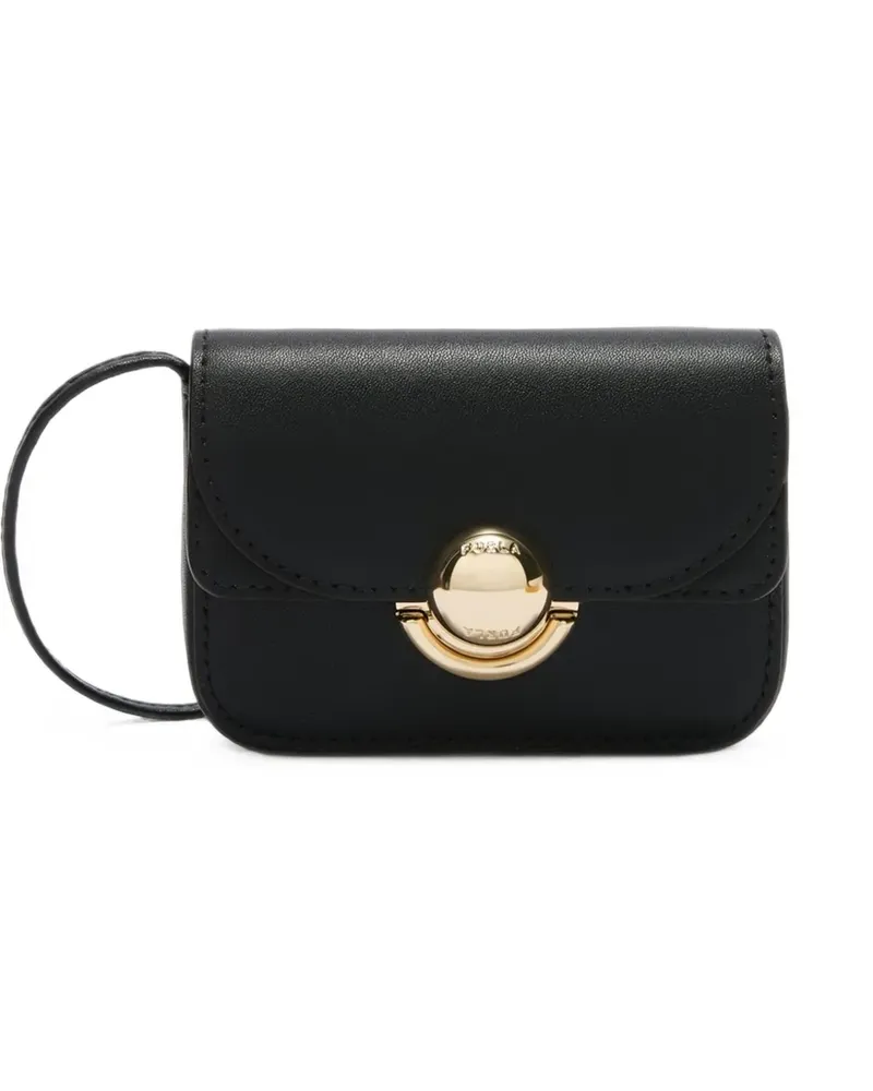 Furla Sfera Schultertasche mit Logo - Schwarz Schwarz