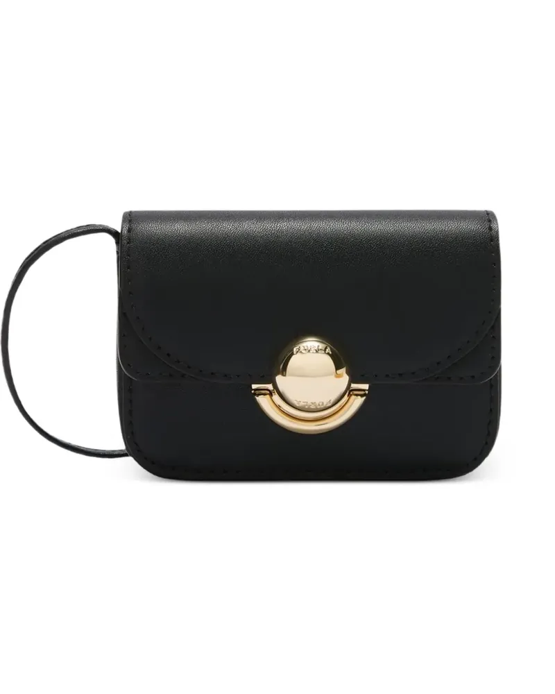 Furla Sfera Schultertasche mit Logo - Schwarz Schwarz