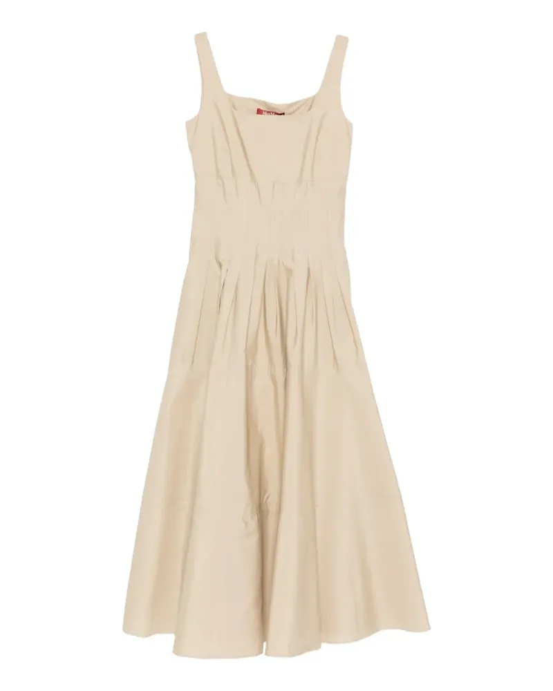 Max Mara pleated midi dress - Nude Nude