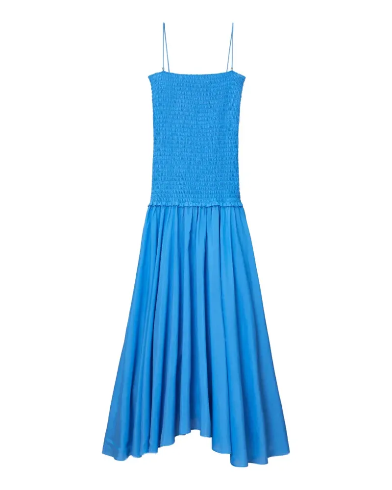 Tory Burch Gesmoktes Kleid - Blau Blau
