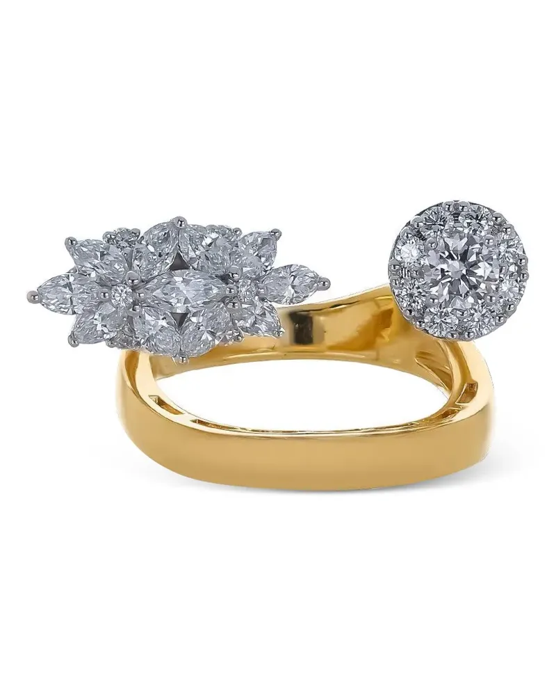 YEPREM Golden Strada Ring mit Diamant Gold