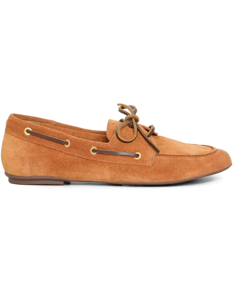 Sarah Chofakian Moon Basket lace-up loafers - Braun Braun