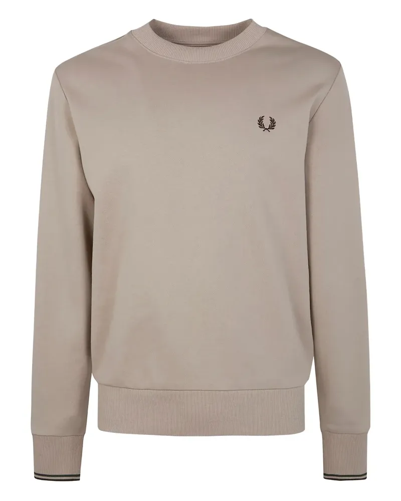 Fred Perry Sweatshirt mit Logo-Stickerei - Nude Nude