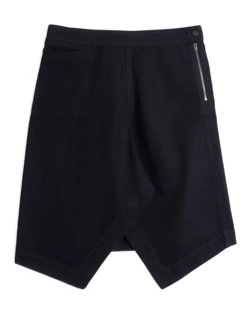 Christophe Lemaire Asymmetrischer Rock - Schwarz Schwarz