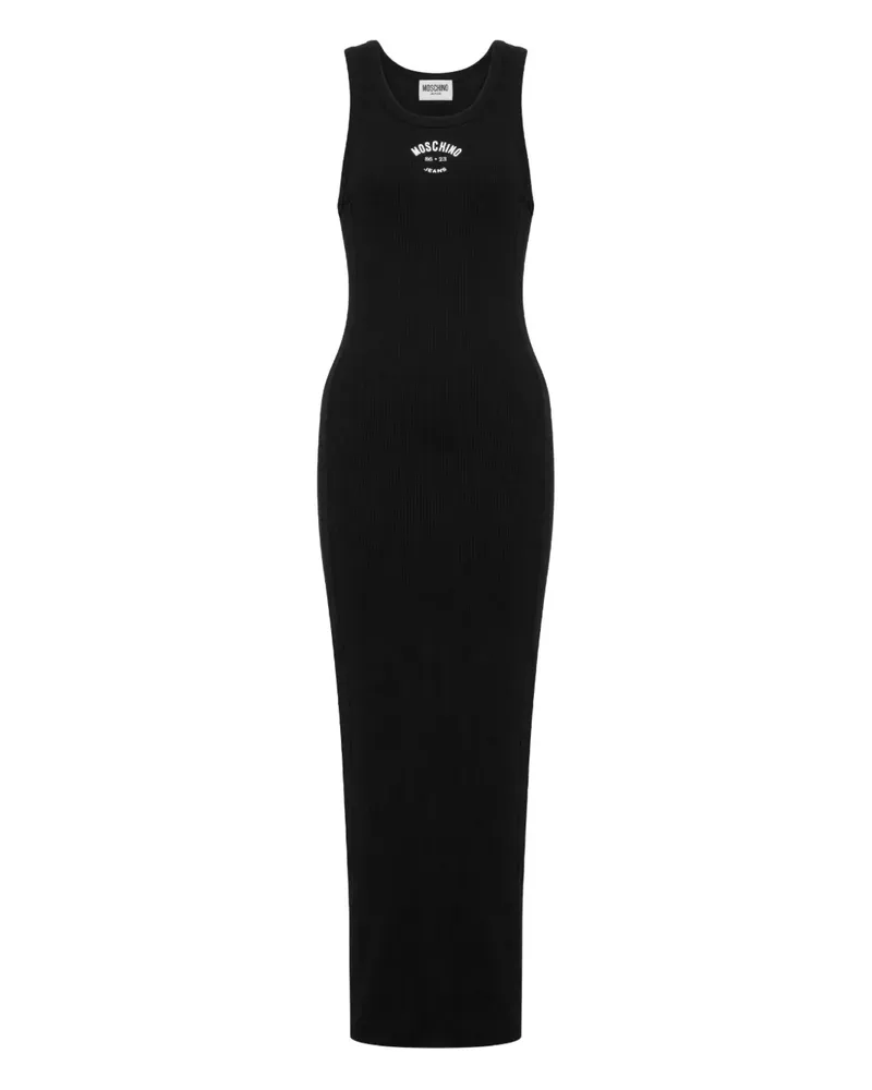 Moschino Midikleid aus Baumwolle - Schwarz Schwarz