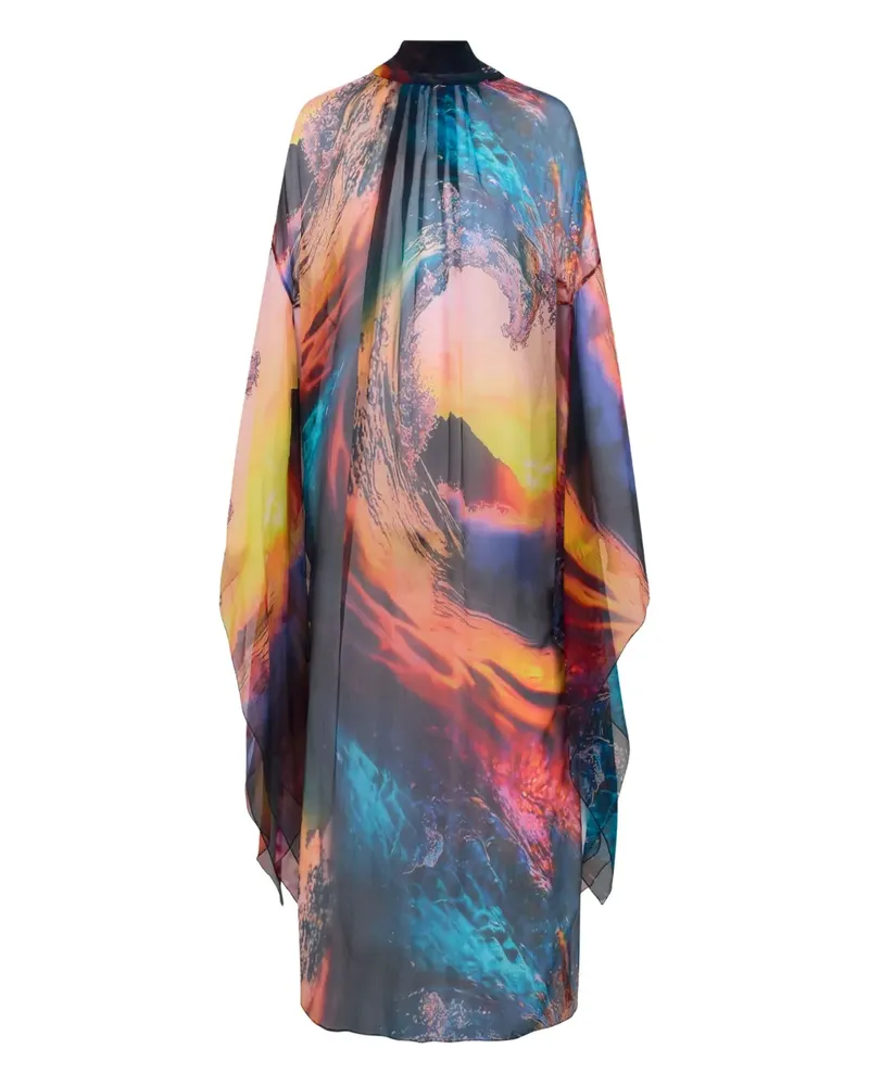 Roberto Cavalli Kleid mit Print - Blau Blau