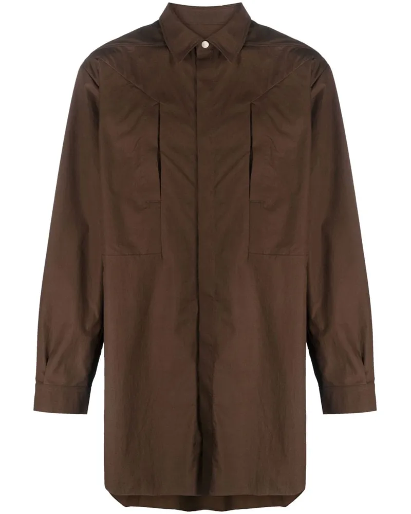 Rick Owens Hemd im Oversized-Look - Braun Braun