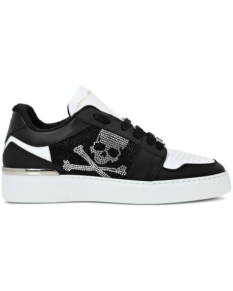 Philipp Plein Sneakers mit Kristallen - Schwarz Schwarz