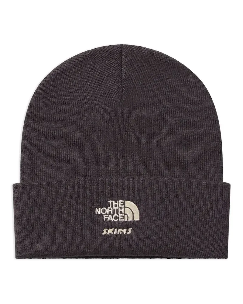 SKIMS x The North Face logo-embroidered beanie hat - Schwarz Schwarz
