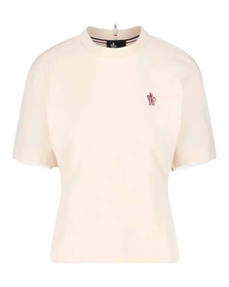 Moncler logo-patch T-shirt - Weiß Weiß