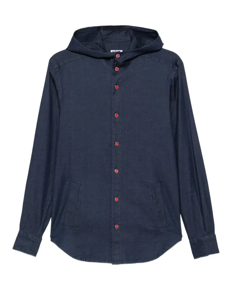 Kiton Mariano hooded button-fastening shirt - Blau Blau