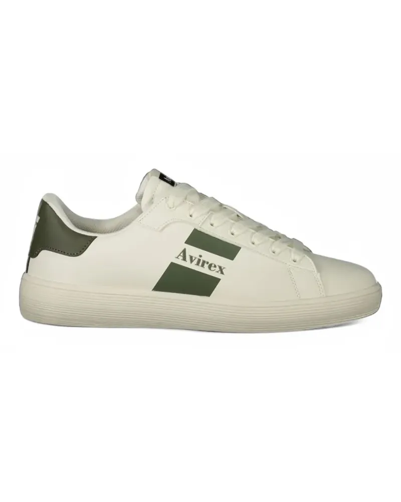 Avirex Sneakers mit Logo-Print - Weiß Weiß