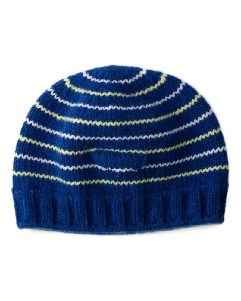 Prada Beanie aus Wolle und Kaschmir - Blau Blau