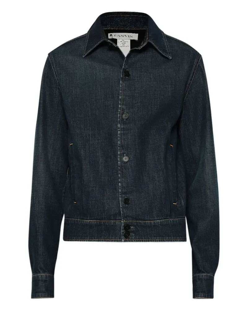 Lanvin Jeanshemdjacke mit Knöpfen - Blau Blau