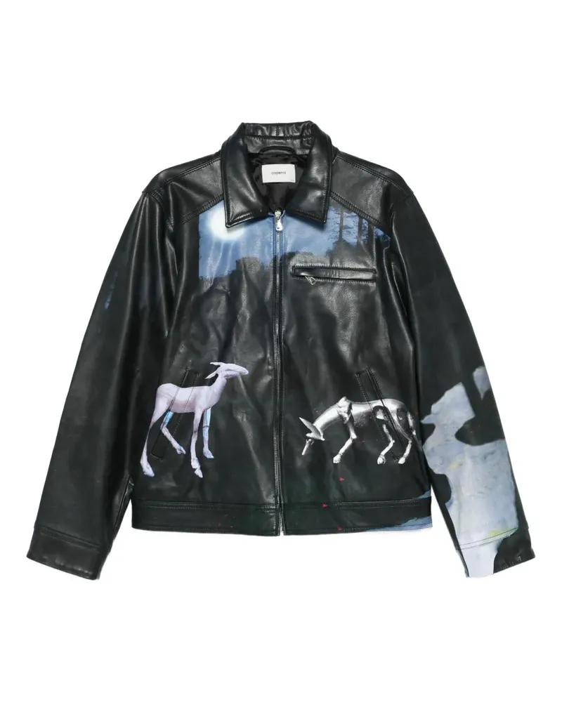 COPERNI Jacke mit grafischem Print - Schwarz Schwarz