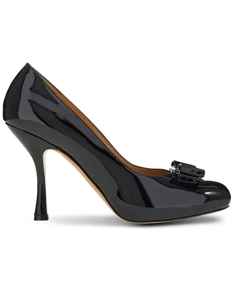 Ferragamo Vara Pumps 100mm - Schwarz Schwarz