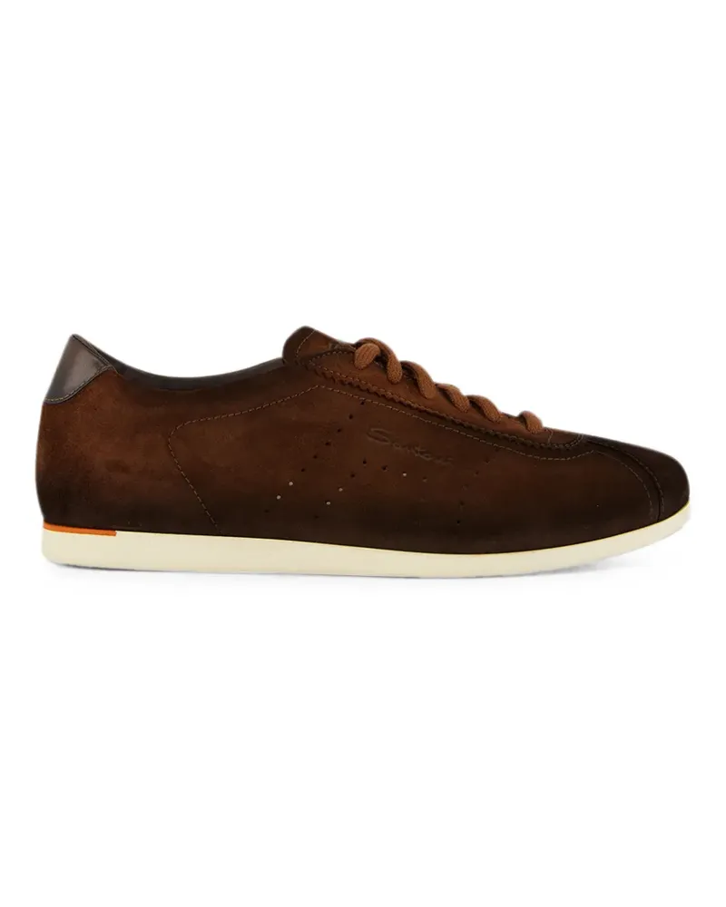 Santoni 70s Sneakers aus Wildleder - Braun Braun