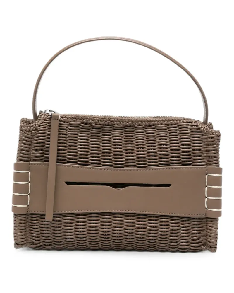 J.W.Anderson Woven Loafer Tote Bag mit Reißverschluss - Braun Braun