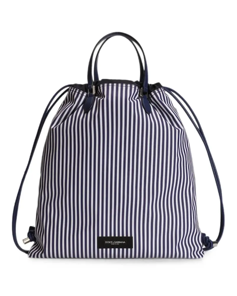 Dolce & Gabbana Essenza Popeline Tote Bag - Blau Blau