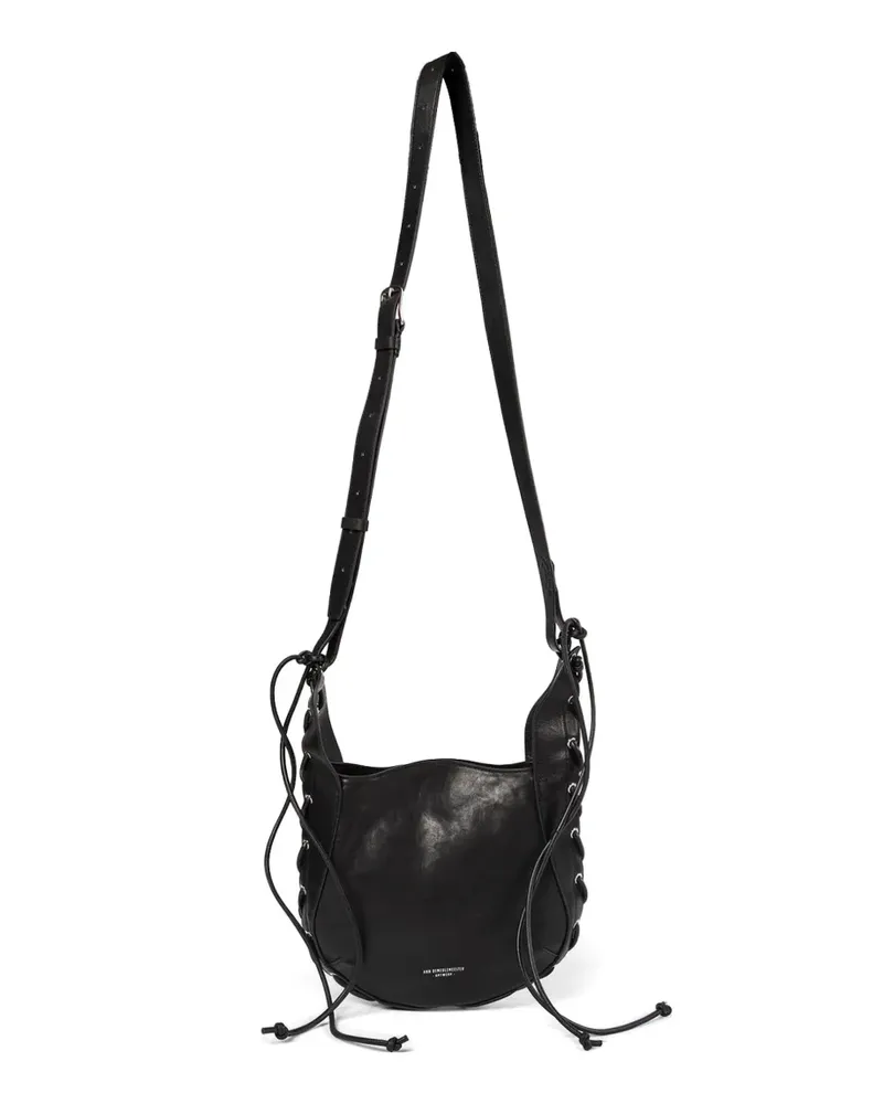 Ann Demeulemeester Henna lace-up shoulder bag - Schwarz Schwarz