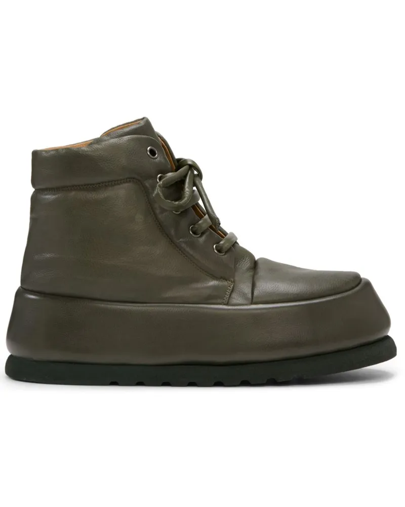Marsèll Schnürstiefel aus Leder - Grün Grün