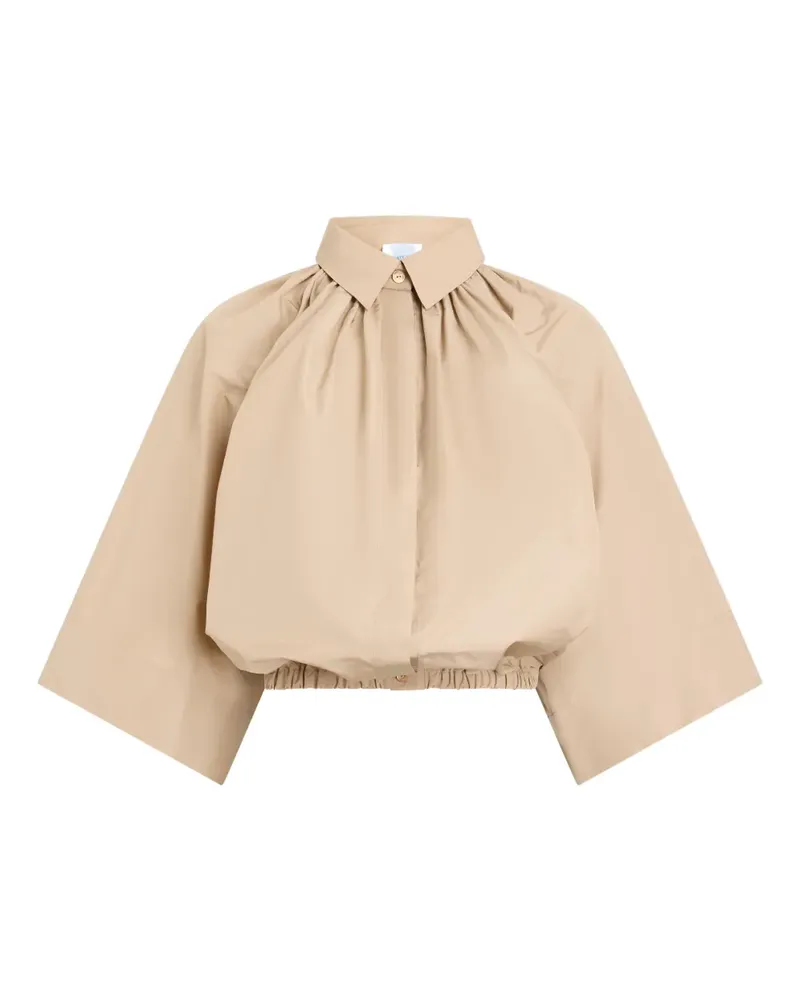 Patou Bluse mit Raffung - Nude Nude