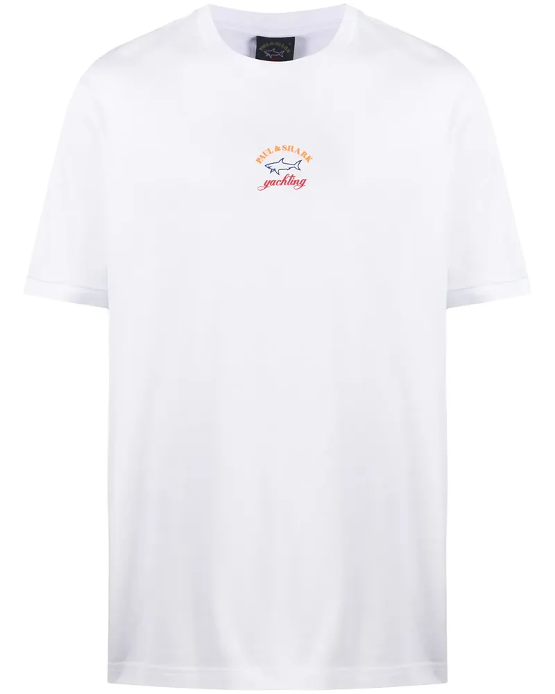 Paul & Shark T-Shirt mit Logo-Print - Weiß Weiß