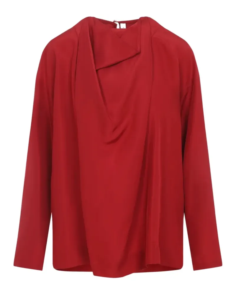Carven draped v-neck blouse - Rot Rot