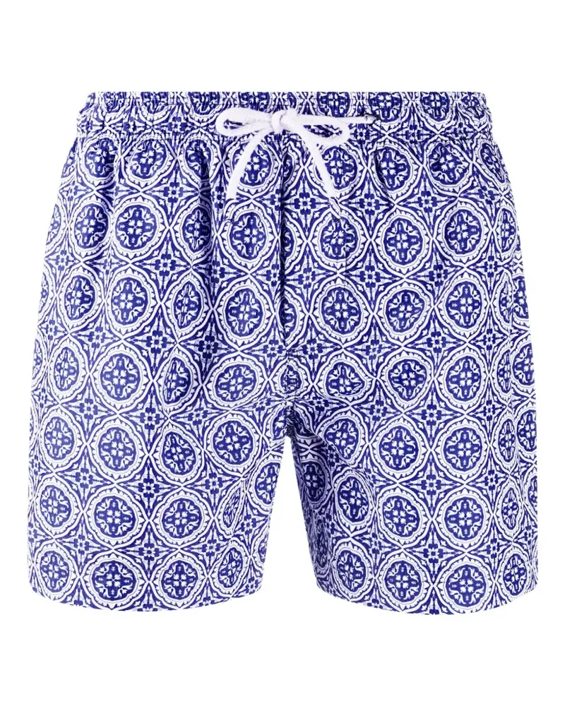 PENINSULA geometric-print swim shorts - Blau Blau