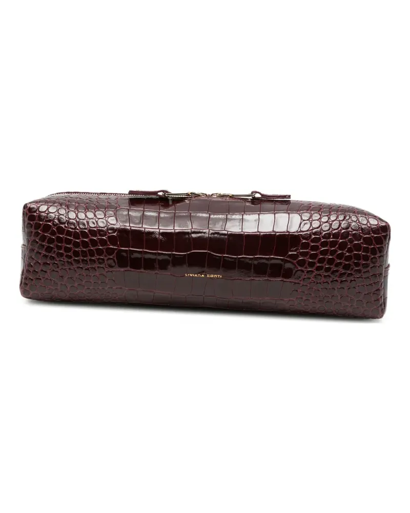 Liviana Conti Clutch mit Kroko-Effekt - Rot Rot