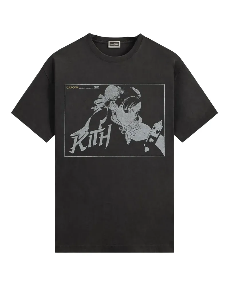 KITH x Capcom Chun Li T-Shirt mit grafischem Print - Schwarz Schwarz