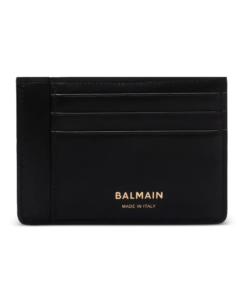 Balmain Kartenetui mit Logo-Print - Schwarz Schwarz