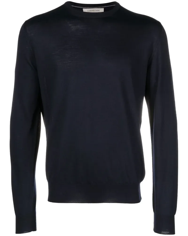 Corneliani Pullover mit rundem Ausschnitt - Blau Blau