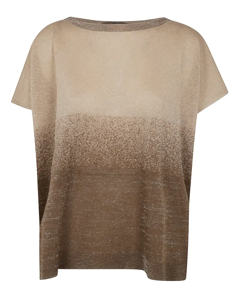 D.EXTERIOR T-Shirt mit Farbverlauf - Nude Nude