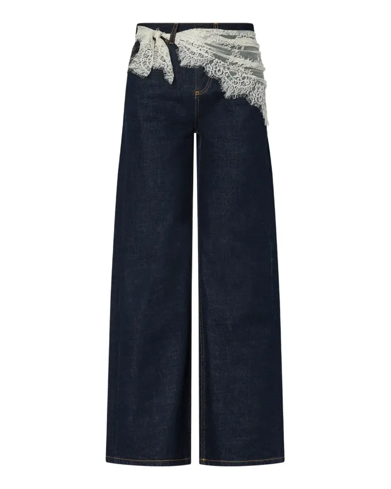 Liu Jo flare jeans with bandana - Blau Blau