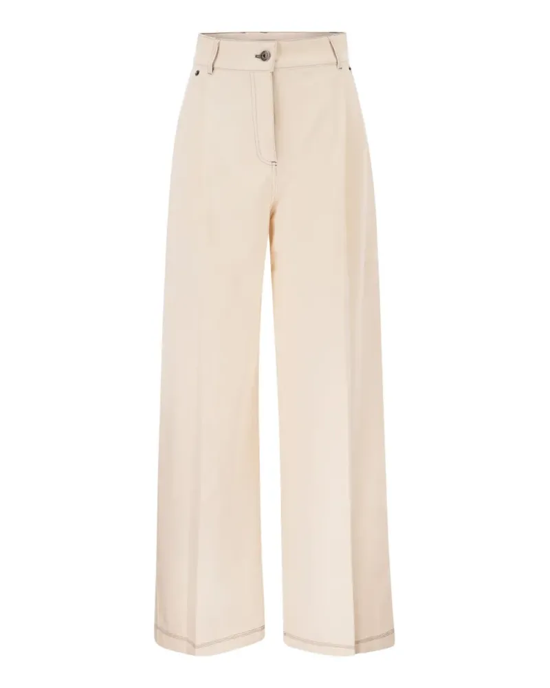Max Mara Weite Hose im Five-Pocket-Design - Nude Nude
