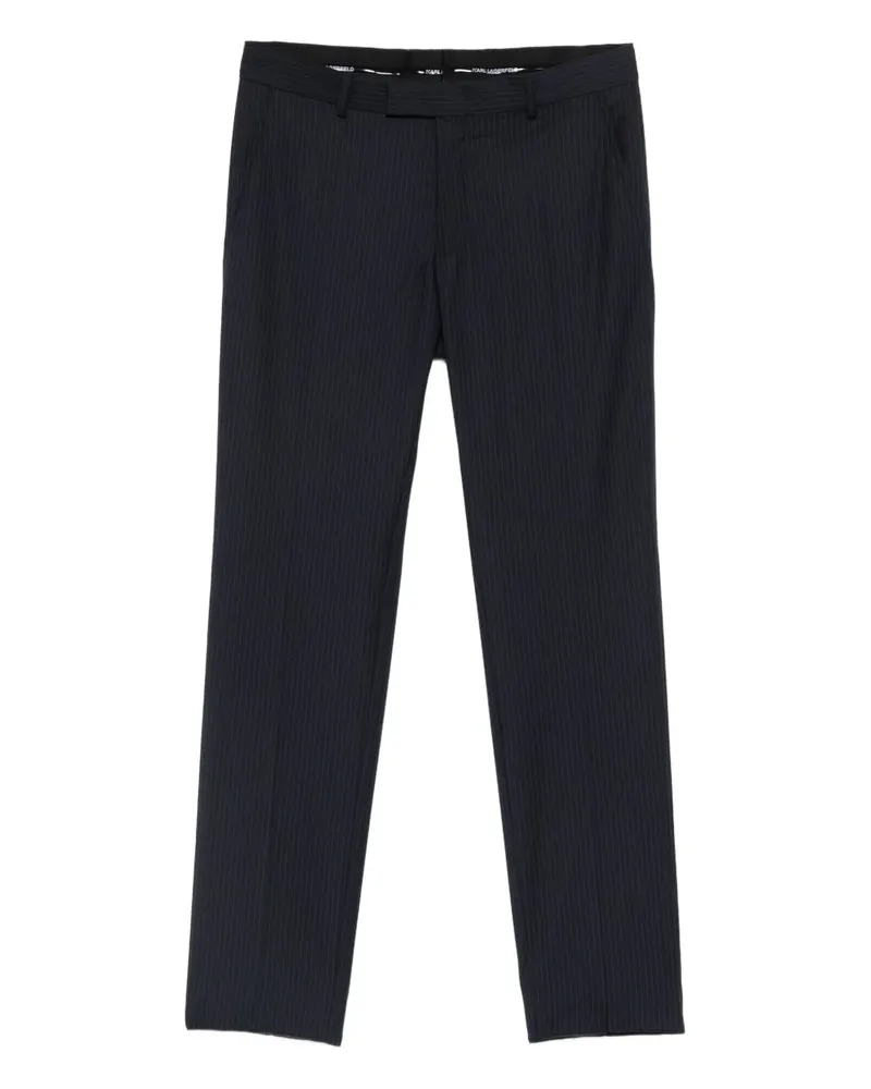 Karl Lagerfeld pinstripe-pattern trousers - Blau Blau