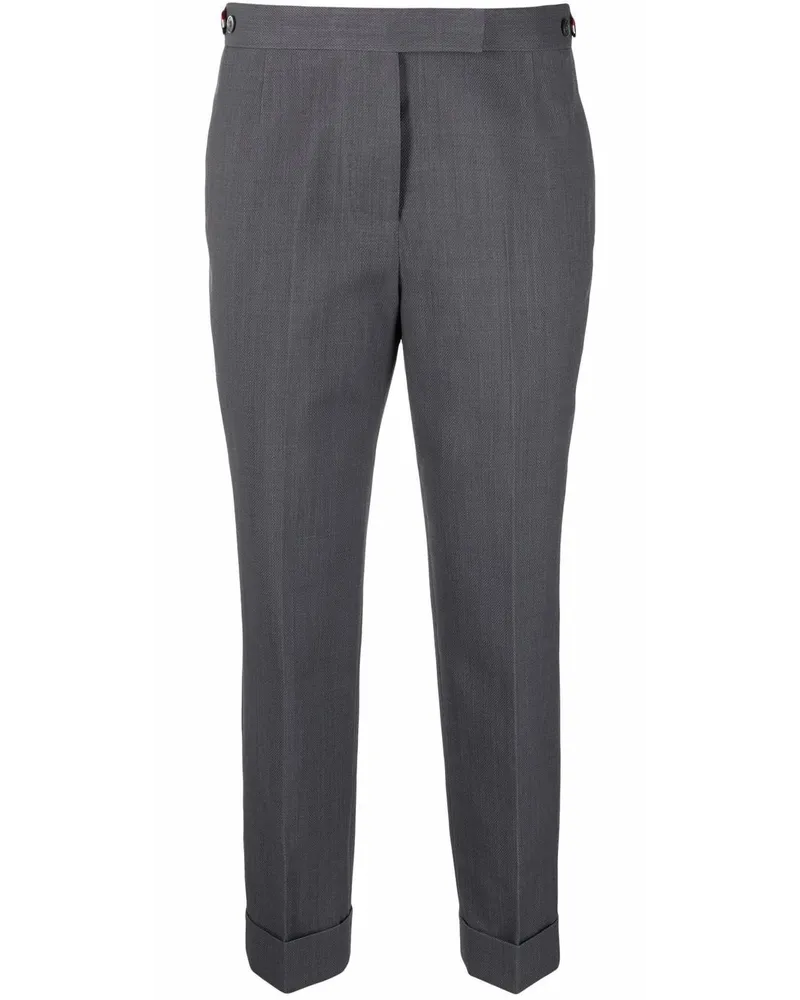 Thom Browne Cropped-Hose mit hohem Bund Grau