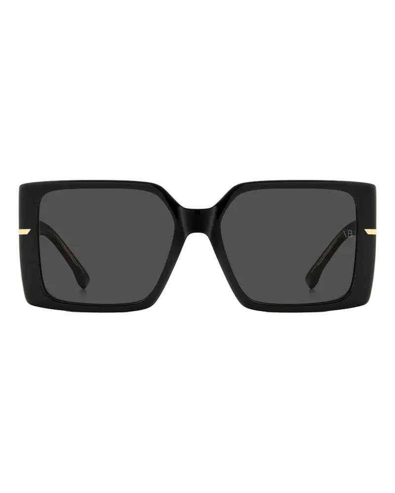 Victoria Beckham Sonnenbrille mit eckigem Gestell - Schwarz Schwarz