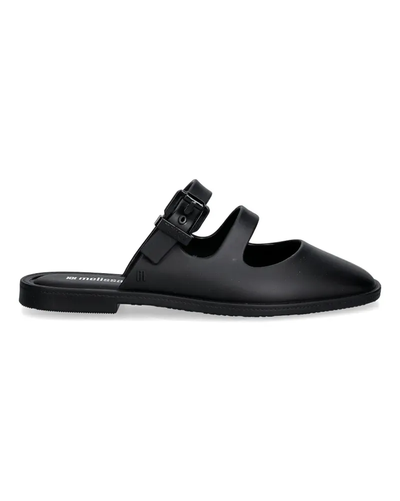 Melissa Anastasia Pantoletten mit Cut-Out - Schwarz Schwarz