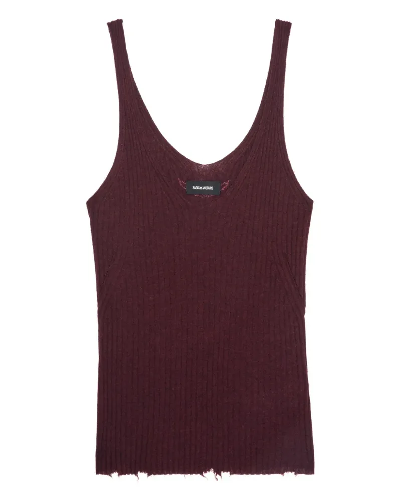 Zadig & Voltaire Geripptes Trägershirt - Rot Rot
