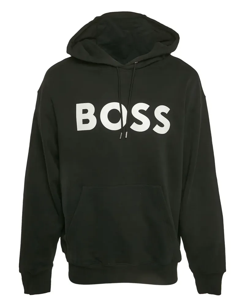 HUGO BOSS Hoodie mit Logo - Schwarz Schwarz
