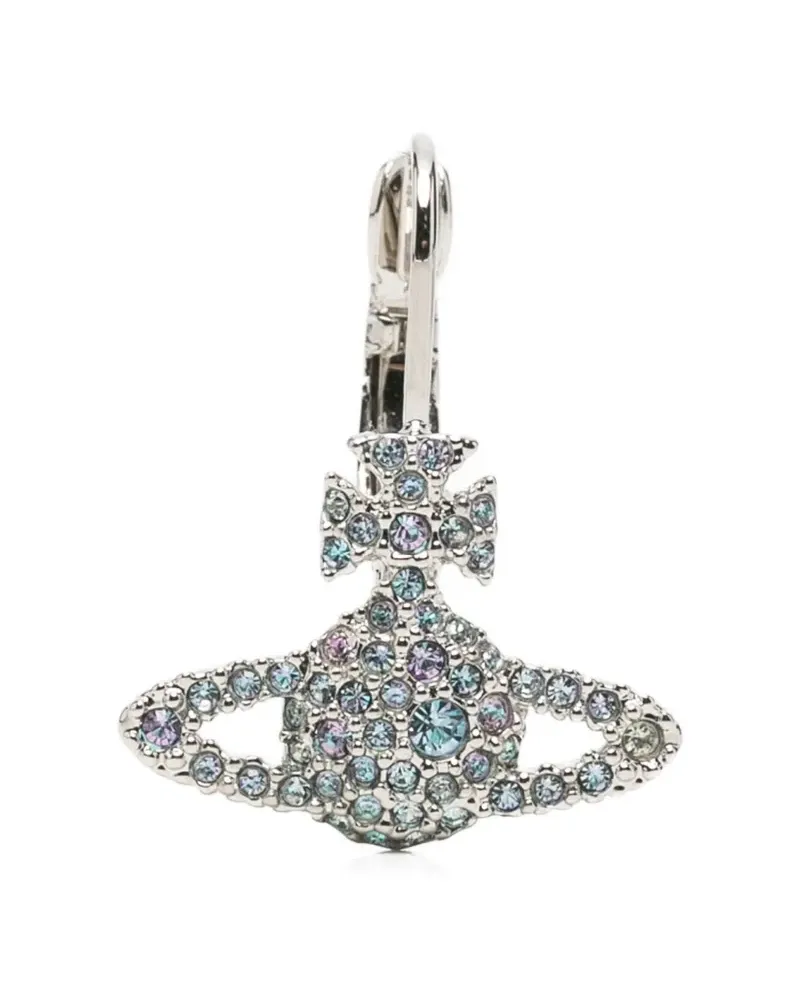Vivienne Westwood Orb Ohrringe mit Kristallen - Silber Silber