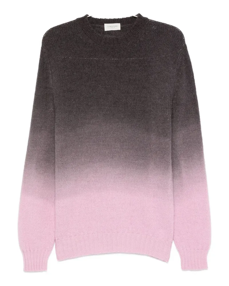 Tintoria Mattei Pullover mit Farbverlauf - Schwarz Schwarz