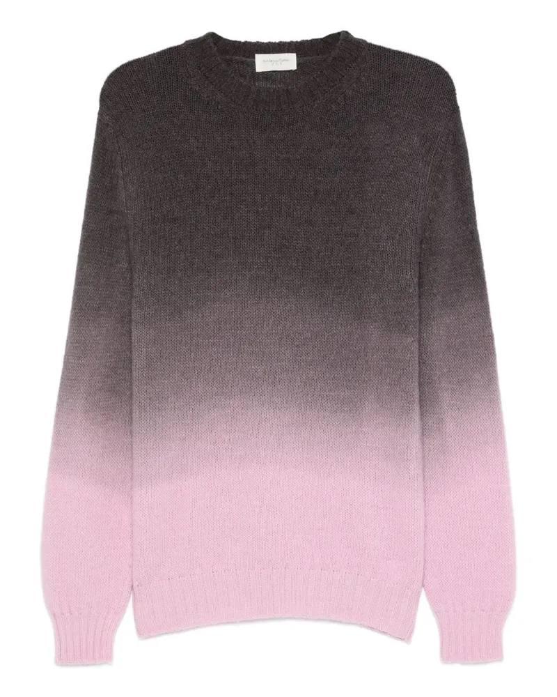 Tintoria Mattei Pullover mit Farbverlauf - Schwarz Schwarz