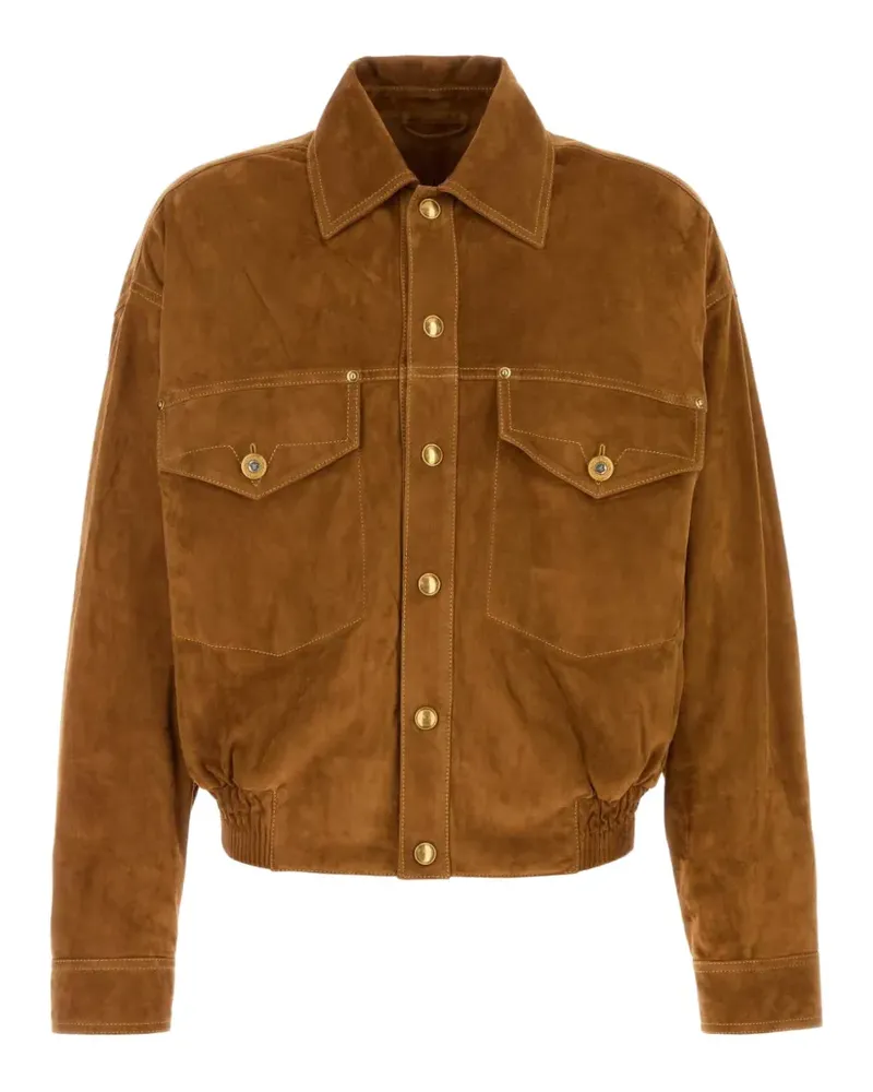 Versace suede blouson - Braun Braun