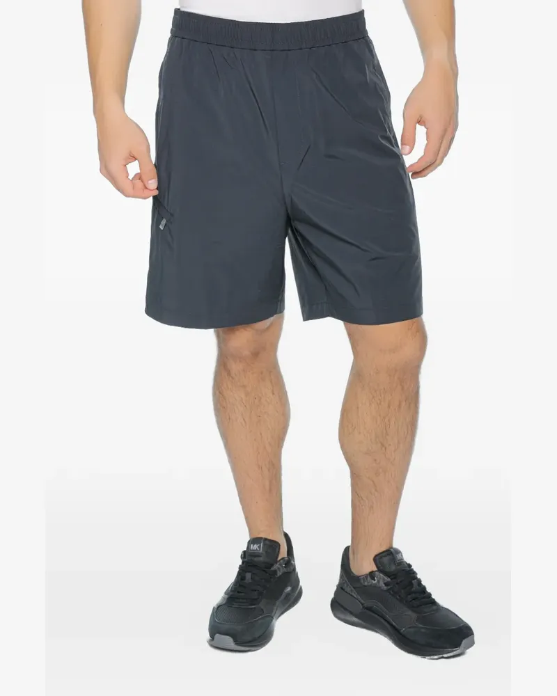 Armani Exchange elasticated-waistband shorts - Blau Blau