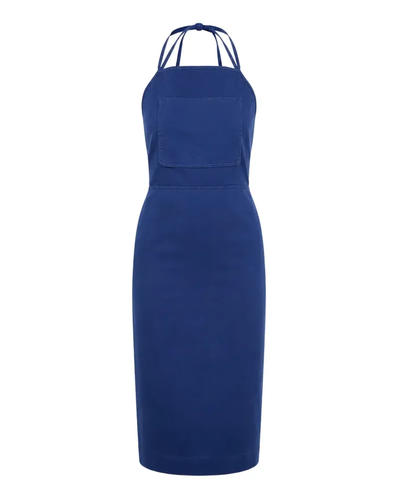 Max Mara patch-pocket midi dress - Blau Blau